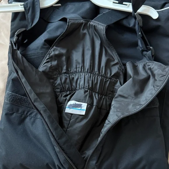 Columbia Youth Kids Black Snow Bibs Size 8 - Picture 7 of 7